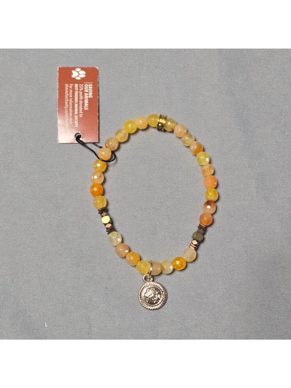 Chavez for Charity "Saving Our Animals" Beaded Stretch Bracelet
